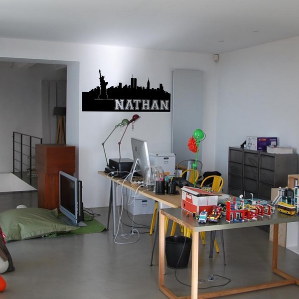 Exemple de stickers muraux: Nathan New York